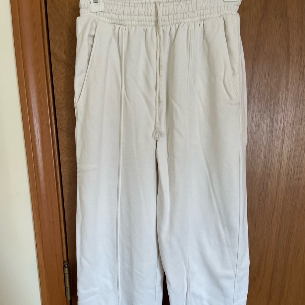 H&M cream oversized joggers